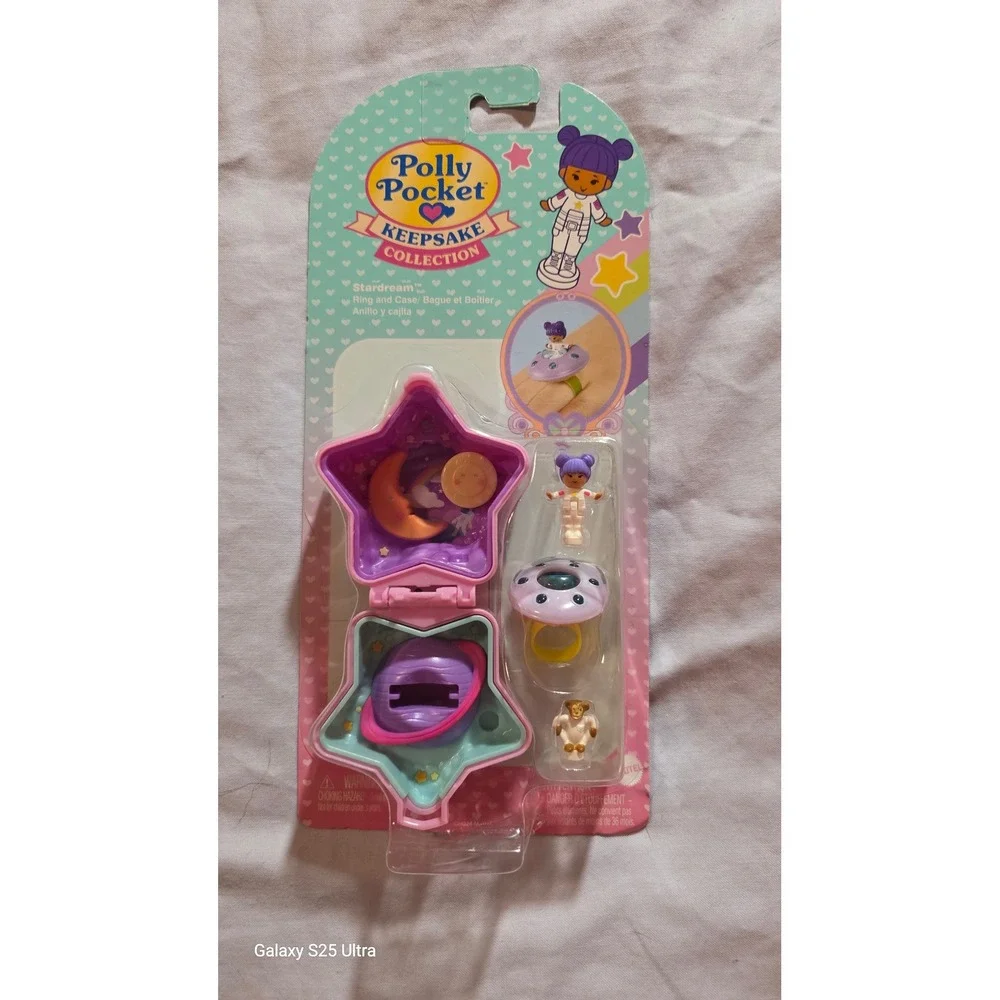 Polly Pocket Keepsake Collection Stardream Ring and Case Set NIB JCB24